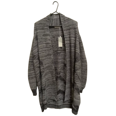 Katies Womens  Size XL Longline Cardigan Black  / White 