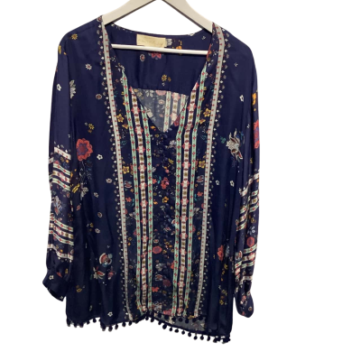 Womens  Size XL Long Sleeve Shirt Blue 