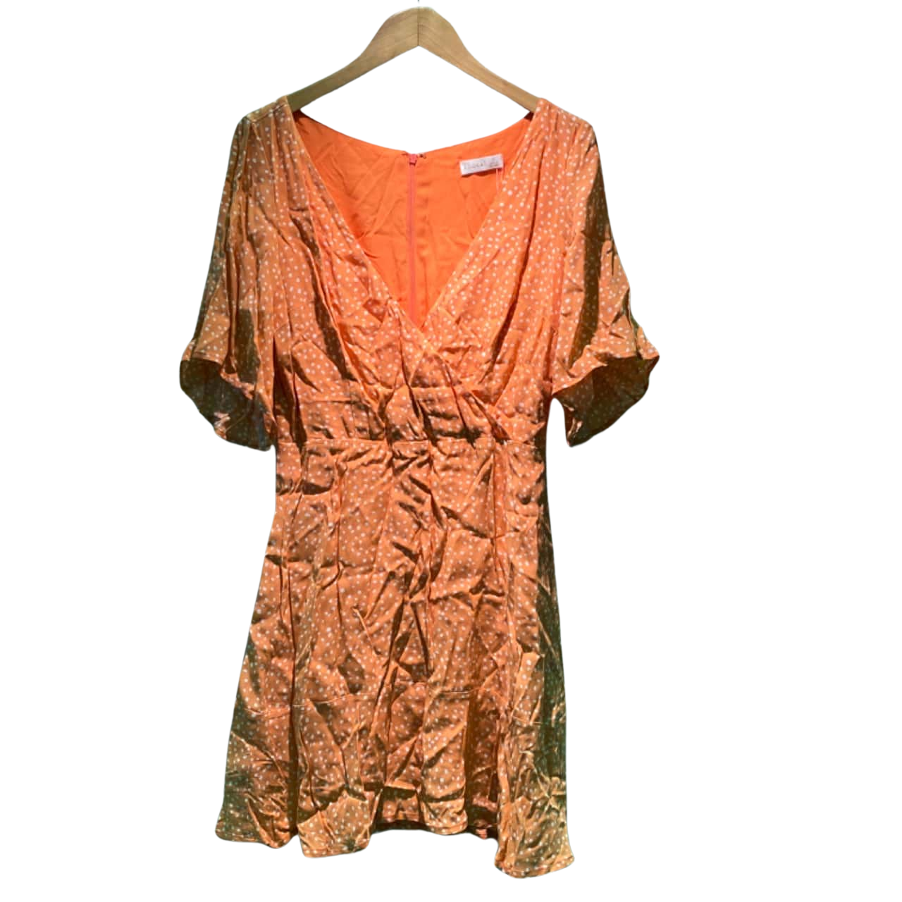 orange vacation dress