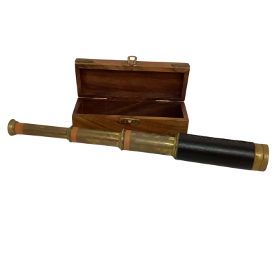 Nautical Telescope in Wooden Box