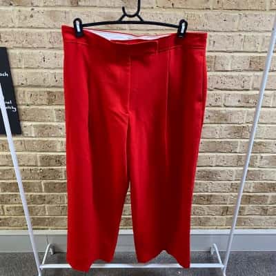 Zara Womens red formal pants Size M 