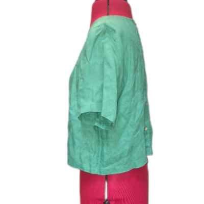 Sportsgirl Womens  Size 10 Blouse / Button Up Top Green 