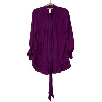 BNWT Taking Shape Womens Bow Top Size 14 Purple rrp$159.99