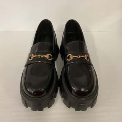 Princess Polly Capri Loafers Black - Size 10 Brand New RRP $75