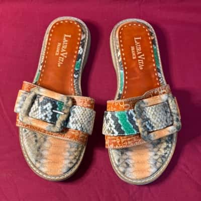 Laura Vita Women's Jaclono Slip On Shoes Size 8 Multicoloured 