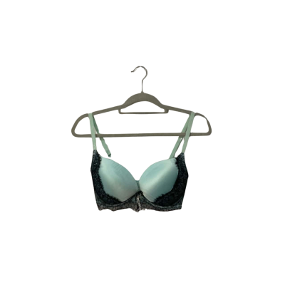 Pboy Size 12DD Black  /Green Bra 