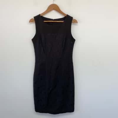 Jendi Black Textured Sleeveless Mini Dress  Size 10 