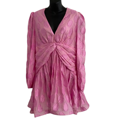 Sheike Womens  Size 14 ‘Pippa Dobby’ Mini Dress Lolly Pink  RRP $189.99