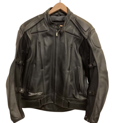  Mens  Size 46 Joe Rocket Biker Black  