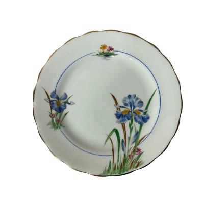Vintage Tuscan "Blue Iris" Fine English Bone China Side Plate