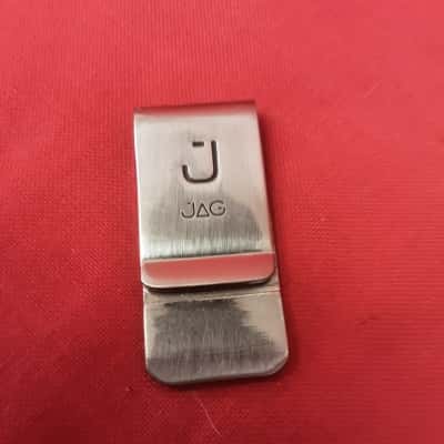 Men's Jag brushed silver money clip