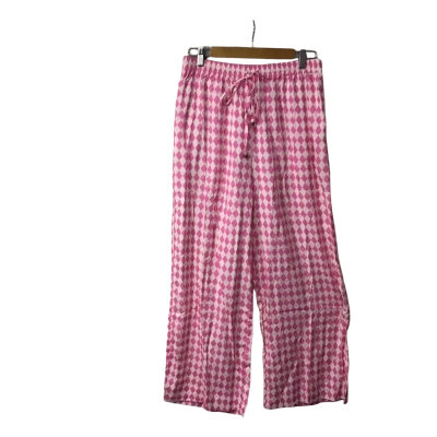 Proud Poppy Clothing Womens Size 10 Sorrento Pink Diamond Pattern Gina Pants (new)