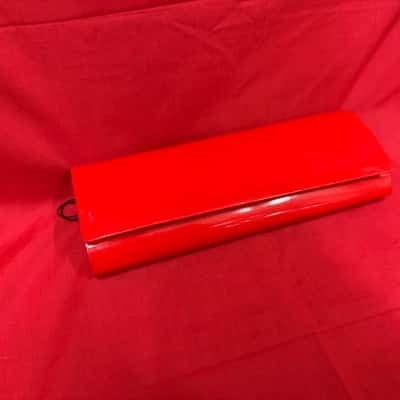 Olga Berg Vibrant Red Patent Evening Clutch