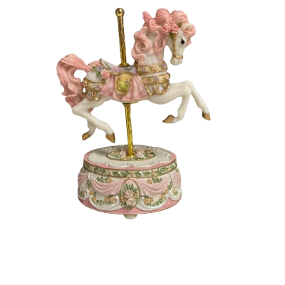 Classic Musical Carousel Horse in Box