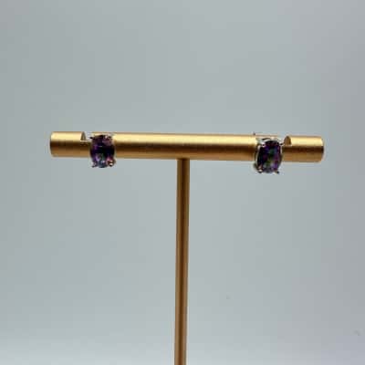 Gorgeous Mystic Fire Topaz Earrings Stamped 925