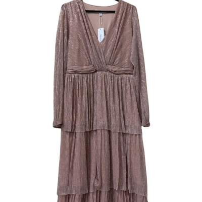 Forever New Womens  Size 16 Formal Dress / Midi Dress Pink  / Rose Gold 