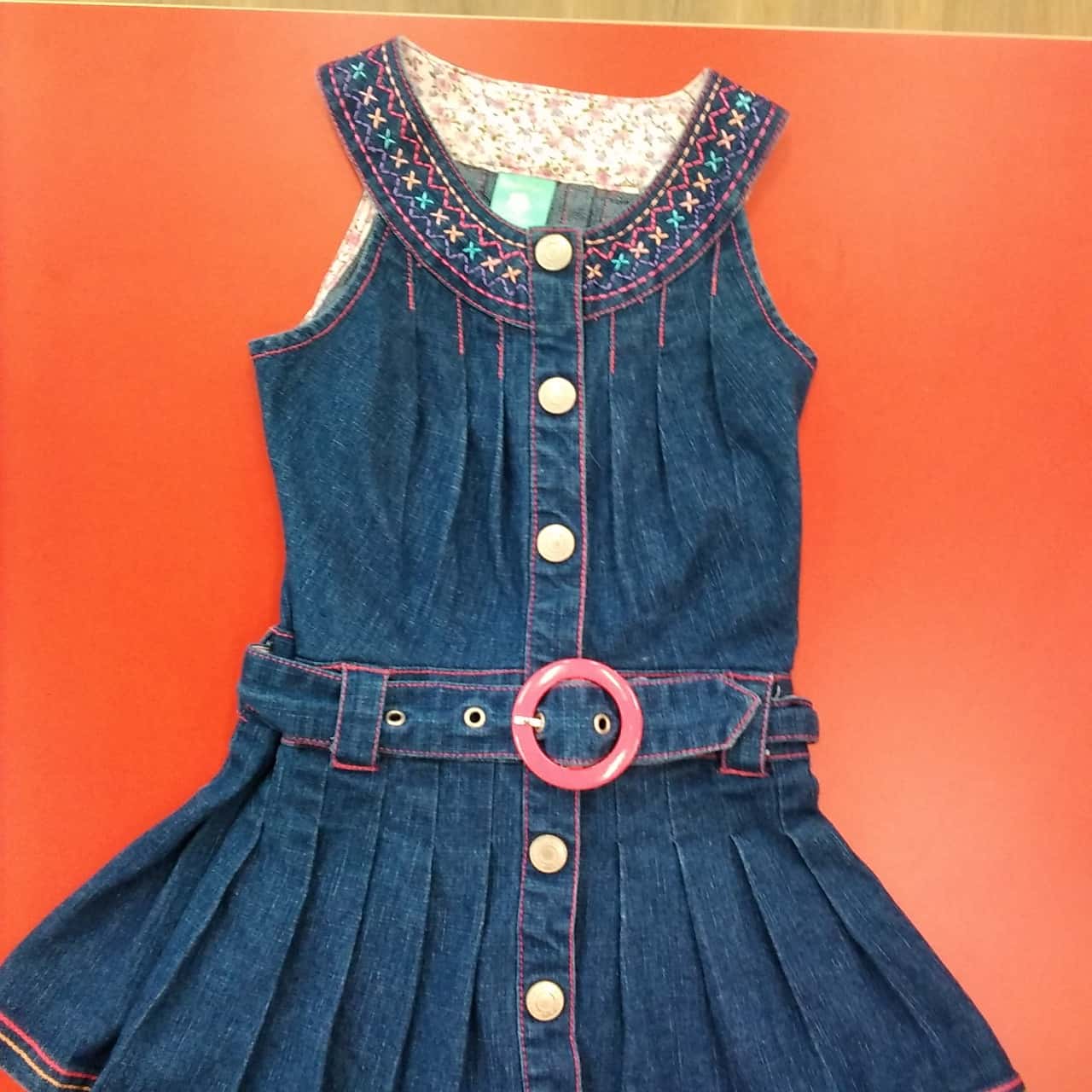 Pumpkin Patch Girls 3yrs Denim/Pink 