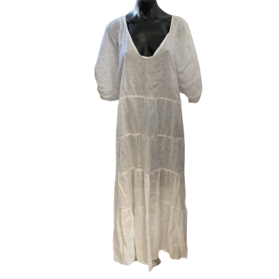 AVAALIA  Womens  Size L Casual Dress White 