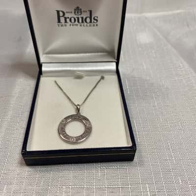 Prouds the Jewellers Womens Necklace Silver 