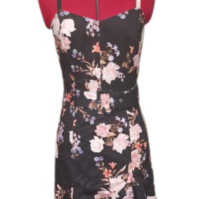 Portmans Womens  Size 8 Mini Dress Black  / Multicoloured 