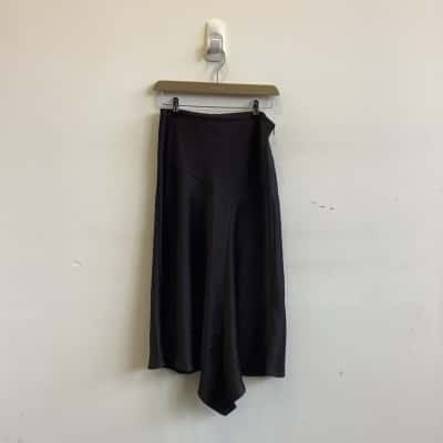 Brand New Saba Womens Size 8 A-Line Midi Skirt Black  