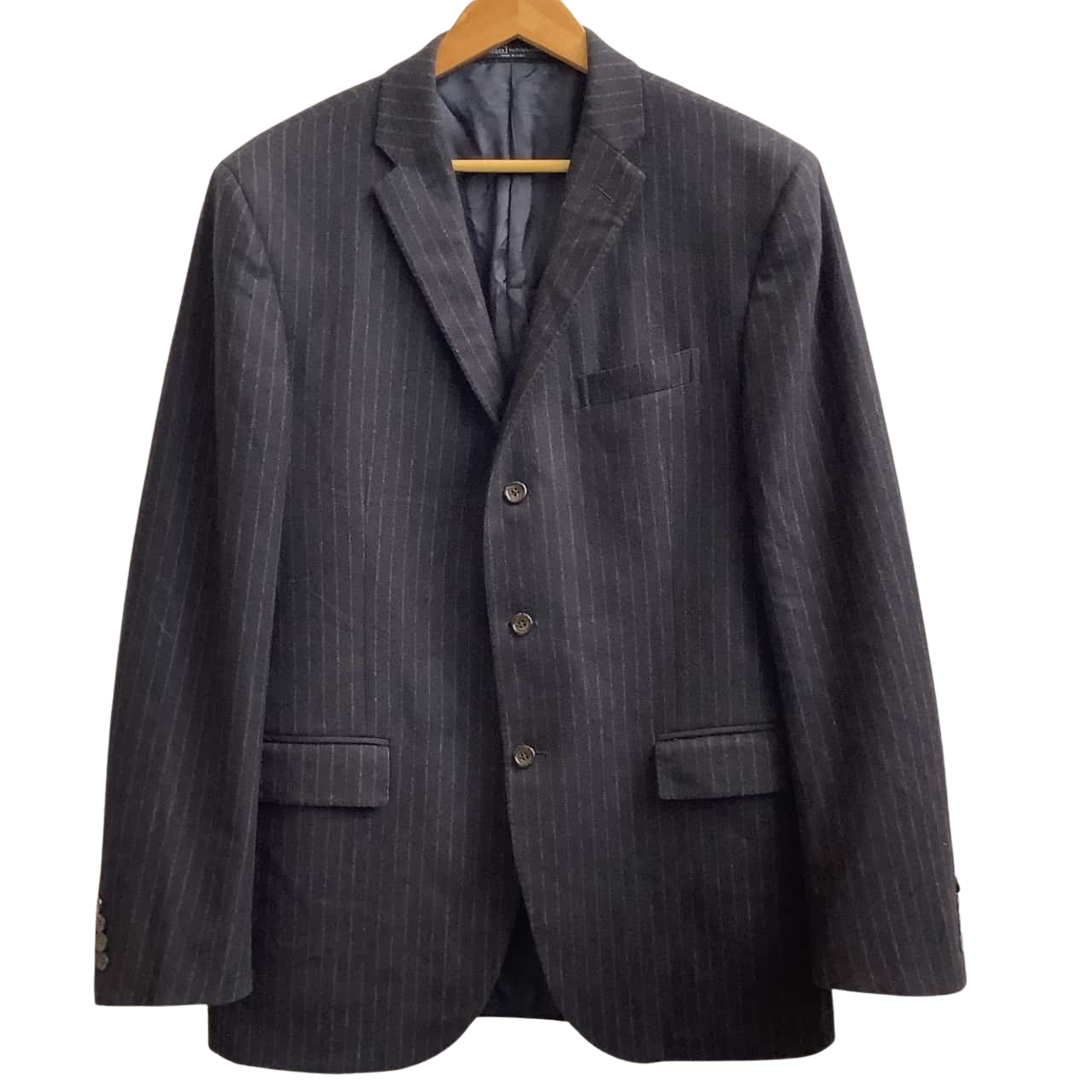 Polo Ralph Lauren Mens Size 42 Suit Jacket Dark Navy Blue / Striped 100