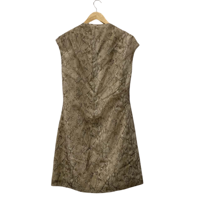 Witchery Womens  Size 12 Mini Dress Snake  print Sculptured