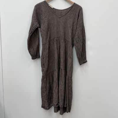 Eva Cassis 100% Linen Dress - Size XXS / XS 