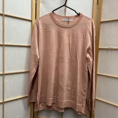 New with tags PREVIEW Women's  Size L Australian Traceable Merino Wool Long Sleeve Crew-neck Sweater  / Top Mhygny Rose / Pink  