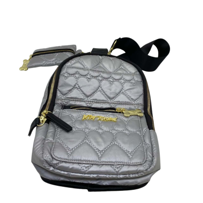 Betset Johnson Quilted Cross Body Bag Silver 25x18x6 HB1 