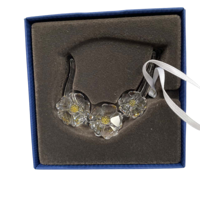 Wild flowers crystal ornament 