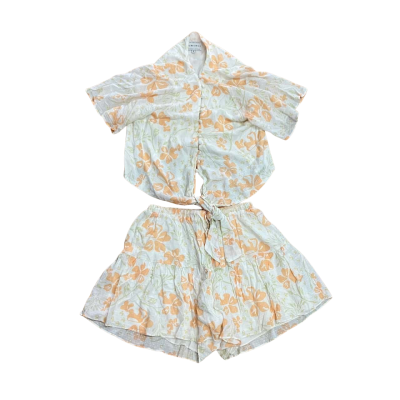 Sabo Skirt 2pcs Set Button Up Top & Skort Size S