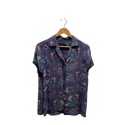 David Lawrence Womens  Size 12 Floral Short Sleeve Shirt