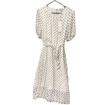 Stella Womens  Size 12 Spot Midi Dress Milk/ Choc