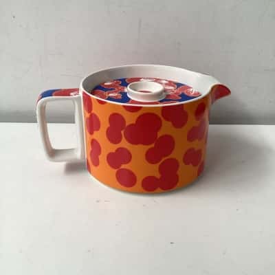T2 orange red and blue jug