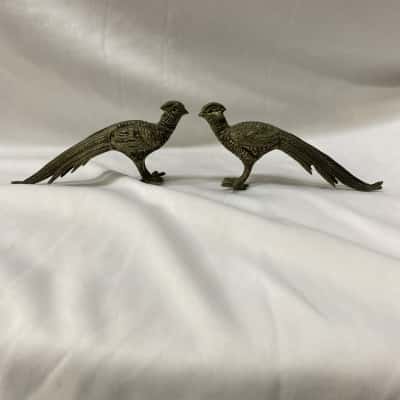 Vintage Metal Pheasant figurine