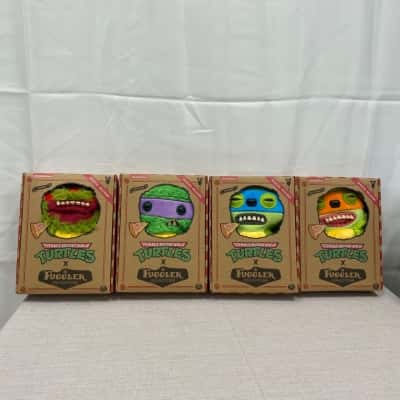 TMNT Fugglers Full Set of 4 Mutant Ninja Turtles Fuggler Limited Edition New