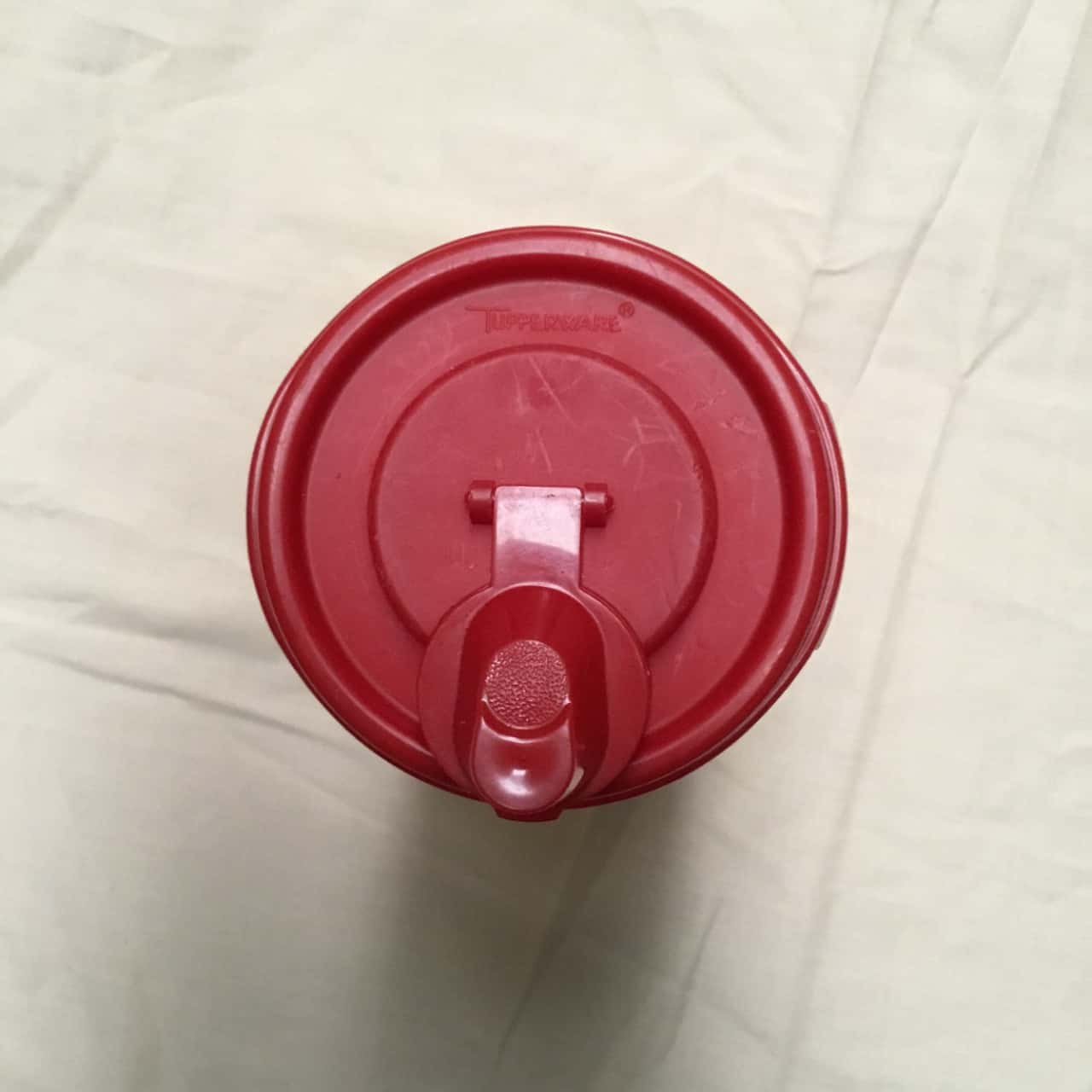 Vintage Tupperware Oil Dispenser With Red Lid Perfect Condition