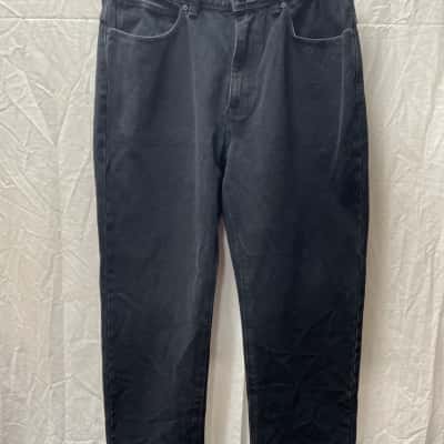 A Brand Mens  Size 31 Wide Leg Jeans Black  