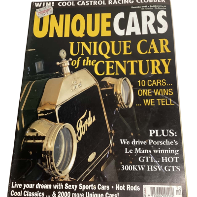 Unique Cars December 1999 Unique Car of the Century