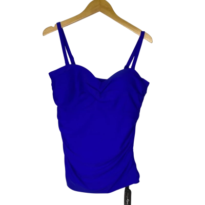 Pour Moi Womens  Size 16 swim Top Blue 
