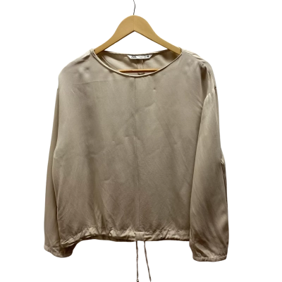 Zara Womens  Size M Beige Top
