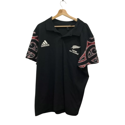 Adidas All Blacks Mens  Rugby Union Size XXL Shirt Black  