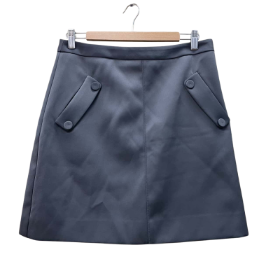 Reiss Womens Size 12 Grey Midi Skirt  