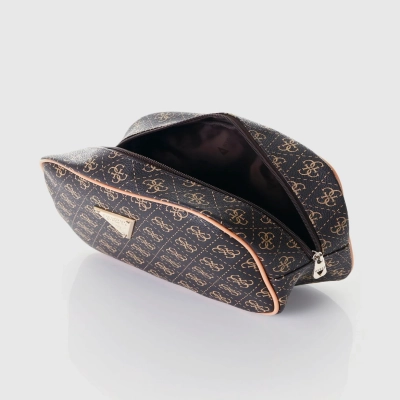 Guess Unisex Toiletry Bag Brown 