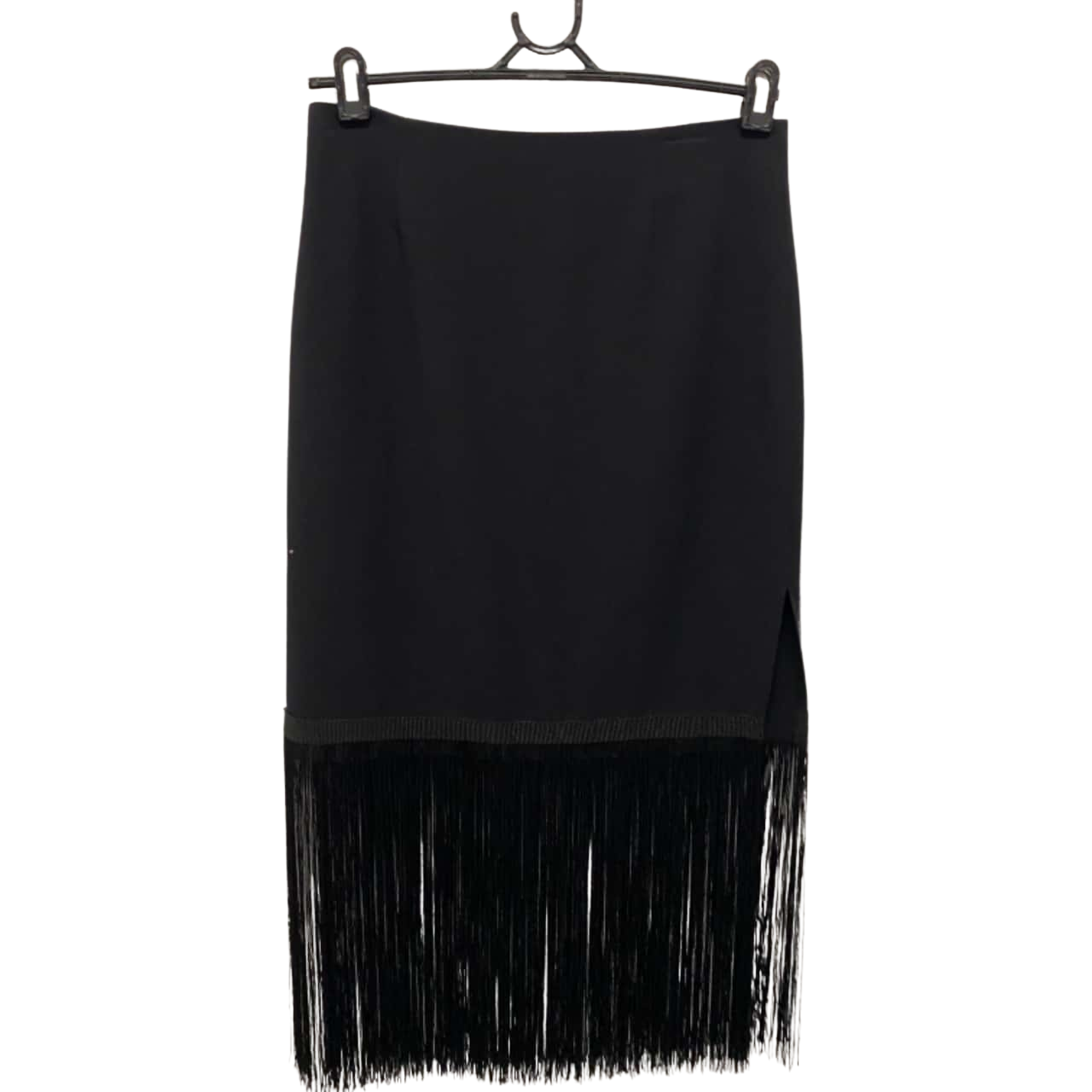 Sportsgirl Womens Size 10 Finge Midi Black