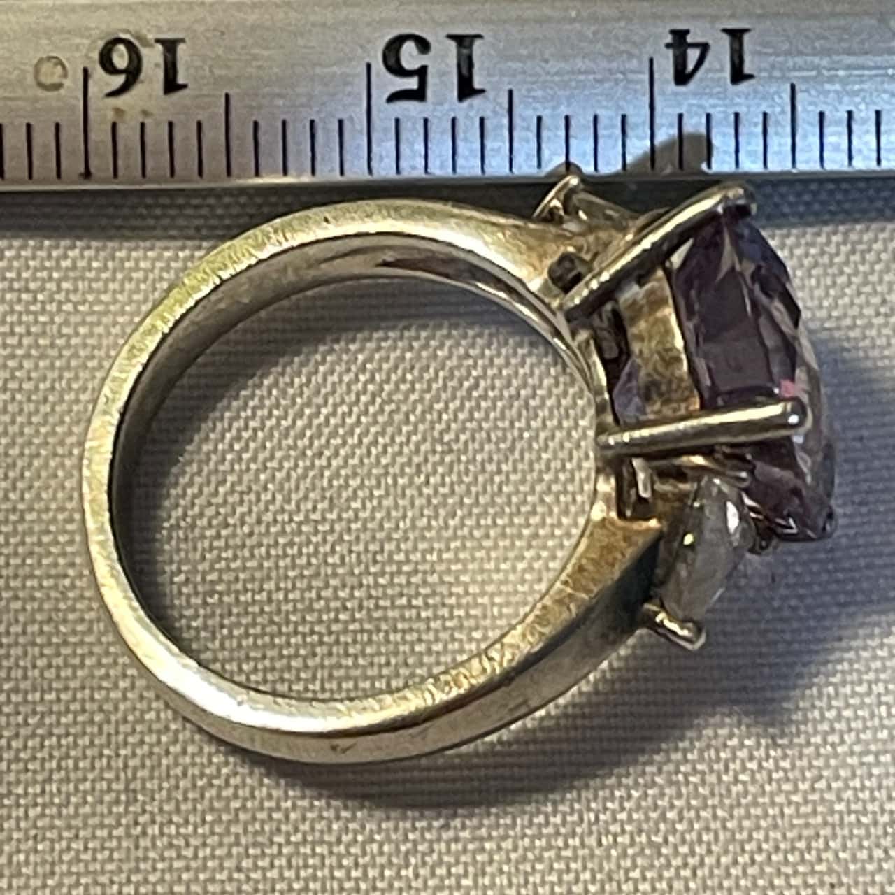 Women's Ring Marked 925 Round CZ