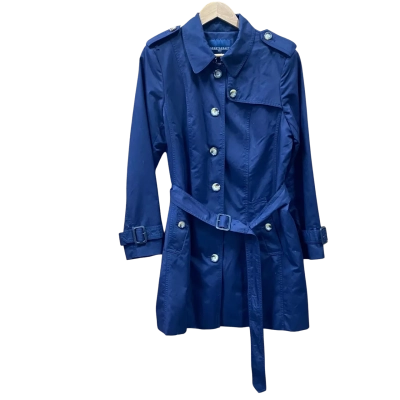 Sportscraft Navy Blue Trench Coat Size 14