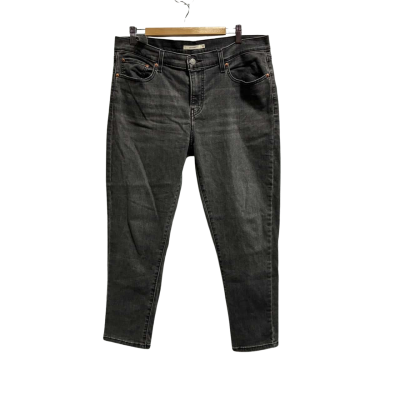 Levis Mens Size 32 Skinny Boyfriend Jeans Grey 