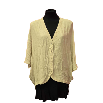 Ezra Blu Womens  Size 6 Beige Batwing Soft - Fall Top